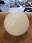 Vintage 5½" WHITE Opal Glass BALL Globe Swag Milk Glass With 3¼" Fitter 