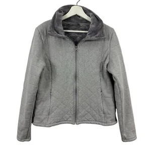 Chaqueta corta forrada de lana gris The North Face Caroluna para mujer talla L - Imagen 1 de 5
