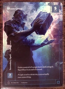 ARCANE GRASP Wonders of the First Existence Spell KICKSTARTER ALT ART AI-228 - Picture 1 of 2