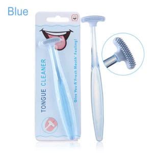 Soft Silicone Tongue Brush Cleaning the Surface of Tongue Oral Cleaning Brushes - Picture 1 of 3