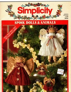 Vintage - Simplicity Spool Dolls & Animals - 1992 - Picture 1 of 3
