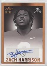 2021 Leaf Memories 1960 Base Bronze Spectrum /99 Zach Harrison #BW-ZH1 Auto