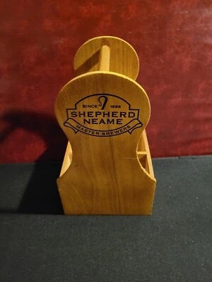 Shepherd Neame Wooden Beer Holder/Carry Case, Holds Four Bottles, (1763) - Image 1 of 4