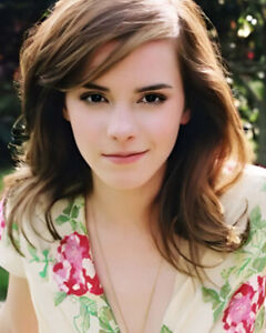 Emma Watson In Cute Floral Dress 8x10 Photo Print