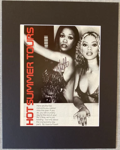 Michelle Williams Signed In Person 11x14 Matted Autographed Destinys Child Photo Cover