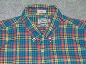 J. Crew klassisches langärmliges mehrfarbig kariertes Hemd Herren Gr. XLT - Bild 1 von 11