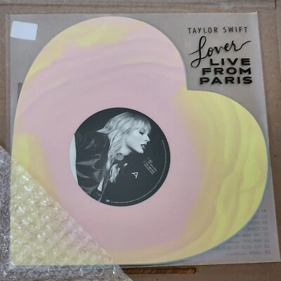 Taylor Swift Lover (Live From Paris) Heart Shaped Vinyl - Ready To Ship 🛳️ - Image 1 of 2