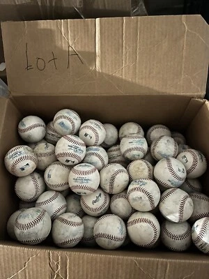 Lote de 32 pelotas de béisbol usadas de Grandes Ligas MLB Rawlings Lote A Foto 1 de 3