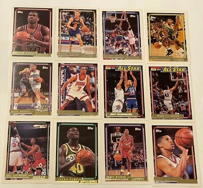 1992-93 Topps GOLD FOIL Basketball (#11-#393) Complete Your Set, You Pick One - Image 1 of 2