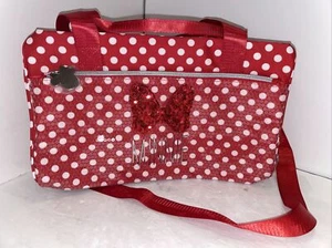 Disney Parks Red Minnie Mouse Polka Dot Sequin Dance Bag Tote - Picture 1 of 8