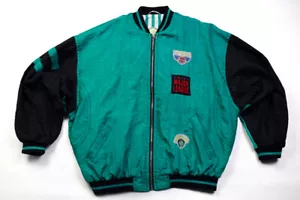 Hummelsheim College Jacke Bomber Vintage Nylon Sport Track Top Jacket 90er M-L - Bild 1 von 12