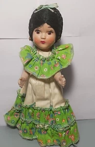 Muñeca vintage étnica disfrazada de 9"  - Imagen 1 de 10