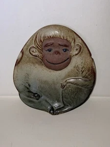 Vintage UCTCI 1970’s Monkey Trinket Dish Stoneware Japan #2 - Picture 1 of 6