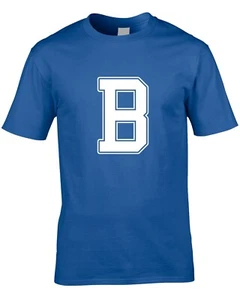Camiseta Letra B Para Hombre Broma Divertida Nombre Iniciales Fuente Equipo Genial Idea de Regalo Personalizada - Imagen 1 de 4