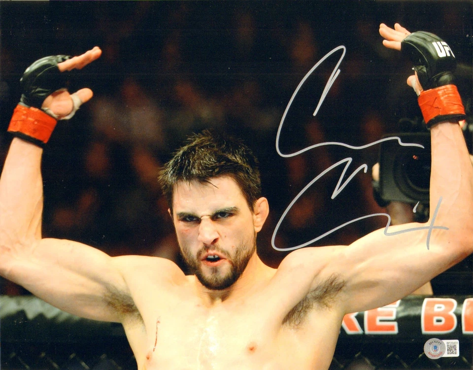 FOTO 11x14 firmada por Carlos Condit NBK CERTIFICADO DE AUTENTICIDAD BAJO UFC WEC CHAMP 143 195 264 C Foto 1 de 1