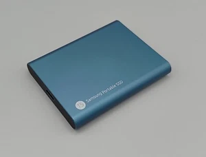 Samsung T5 Portable SSD 500GB, USB 3.1, blau - Bild 1 von 6