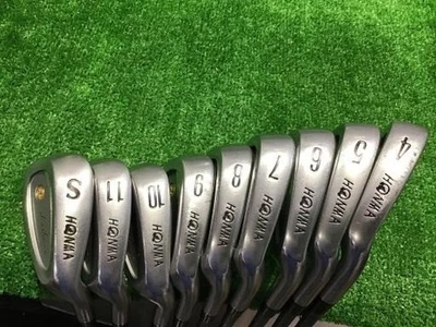 HONMA LB-606 24K GP Iron Set 4-11,S 9S SUPER FERRITE CARBON LIGHT 3S #AP07724 - Image 1 of 4