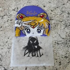 Berretto unisex in maglia acrilica Made By Vigil Sailor Moon anime 100% autentico - Foto 1 di 4