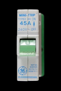GENERAL ELECTRIC 45 AMP TYP 2 M3 MCB SCHUTZSCHALTER MINI TRIP SMT45 639005 - Bild 1 von 8