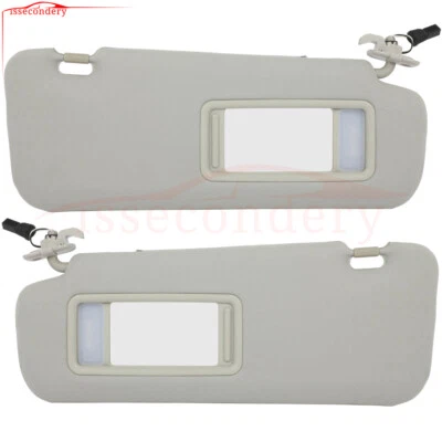 LH RH Fits 2010-2015 Mazda CX-9 Gray Right & Left Sun Visors Passenger Driver Foto 1 de 4