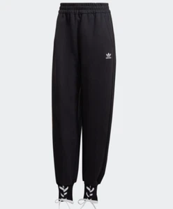 adidas Originals Women's Always Original Laced Cuff Pants Black HK5064 g - Picture 1 of 5