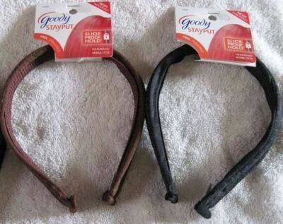 Goody Stay Put Slide Proof Hold Tight Secure Grip Headband Rigid Wire Inner Band - Image 1 of 4