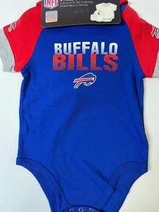 Buffalo Bills 3-piece Baby Bodysuit, Bib & Booties Set by Outerstuff - Picture 1 of 3