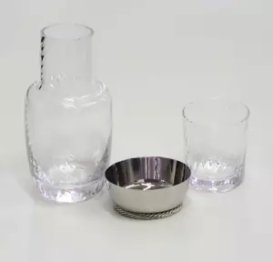 Michael Aram 144584 Twist Bedside Carafe With Tumbler - Picture 1 of 14