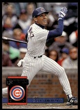 1994 Donruss Baseball Card Rey Sanchez o Chicago Cubs #383