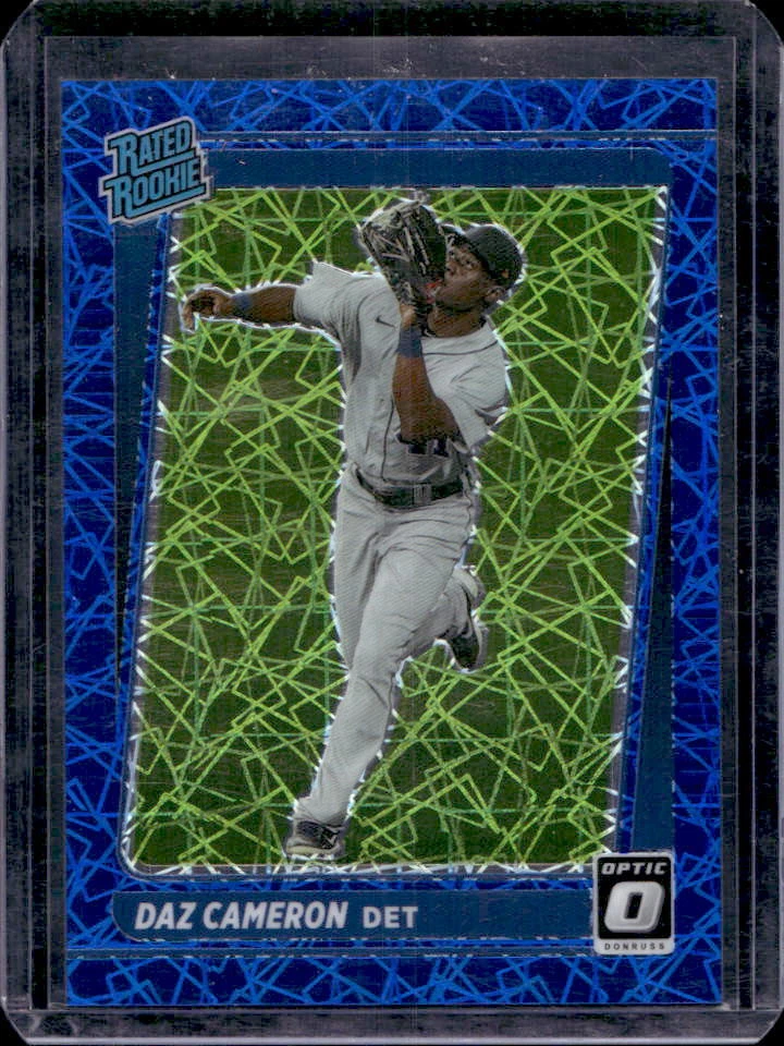 2021 Donruss Optic Daz Cameron Blue Velocity Prizm Rated Rookie Card RC #3/99