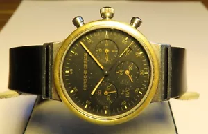 IWC Porsche Design Cronografo Quarzo Acciaio Oro Ref. 3720 - Foto 1 di 10