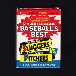 1986 Fleer Baseball's Best, Sluggers vs. Pitchers, Factory Box Set - Picture 1 of 2