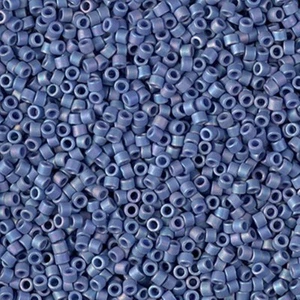 Miyuki Delica Seed Beads Size 11/0 Matte Frosted Opq Glazed Nebula Blue DB2317 - Picture 1 of 2