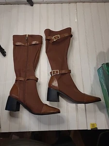 Journee Collection Mujer Gaibree Botas de Montar Marrón Talla 11 a-11 - Imagen 1 de 8