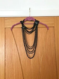 Lola Rose Black Agate Statement Necklace - Picture 1 of 5