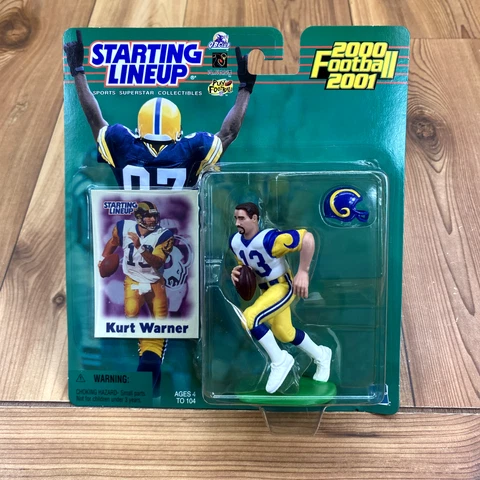 DEADSTOCK Starting Lineup 2001 NFL Kurt Warner St. Louis Rams Action Figure Cover