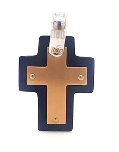 18k Rose Gold Two Sided Cross Pendant 5.1 Grams 1” - Picture 1 of 6