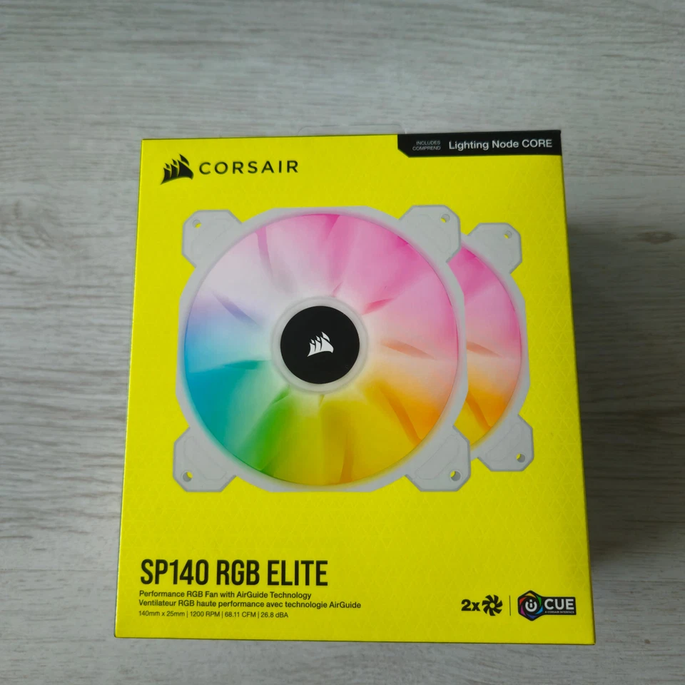 Corsair SP140 RGB ELITE Weiß  140mm-PWM Doppelpack - Bild 1 von 2