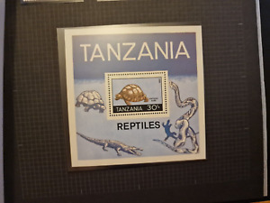 TANZANIA 1987 SG MS531 REPTILES MNH