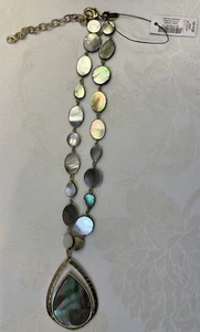 NWT Chico's Charm Bracelet with Goldstone, Silver, Pearl & Crystal Charms 7" - Picture 1 of 9