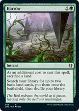 Harrow Zendikar Rising Commander NM Green Common MAGIC GATHERING CARD ABUGames