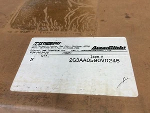 NEW THOMSON 2G3AA0590V0245 ACCU-GLIDE LINEAR RAIL & 2 BEARINGS,DF - Picture 1 of 6