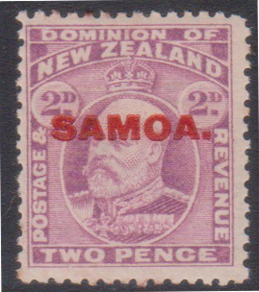 (K46-22) 1914 Samoa 2d Edward VII O/P Samoa stamp MH (V) - Imagem 1 de 1