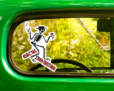 THE DECAL AND STICKER MAFIA 2 SOCIAL DISTORTION DECAL Stickers Bogo For Car Bumper Laptop window