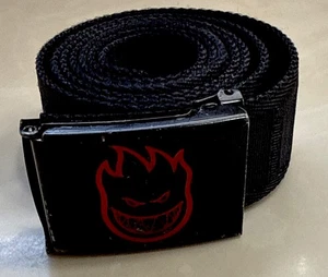 O.G. Spitfire Bighead Wheels Men’s Black Belt, 48.5” Buckle To End Of Belt - Picture 1 of 6