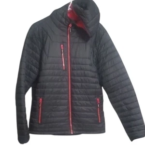 Stormtech jacket Men's Size Large performance active Puffer Quilted Black Red - Picture 1 of 15