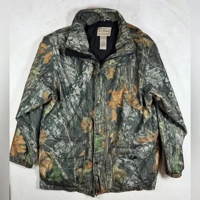 L.L. Bean Men’s Large Vintage Mossy Oak Camo Camouflage Jacket Coat Hunting - Image 1 of 4