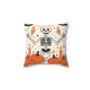 Halloween Skelett Dekokissen und Bezug Spooky Home Decor Akzentkissen - Bild 1 von 13