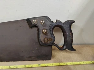 Antikes No.7 Holzbearbeitung Sägewerkzeug mit Führungsfeder 7ppi - Bild 1 von 23