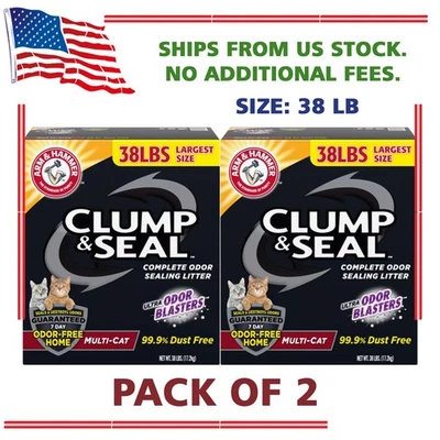 (Paquete de 2) Arcilla multi-Gato arcilla agrupación sello grupo brazo y martillo arena para gatos - bajo polvo Foto 1 de 4